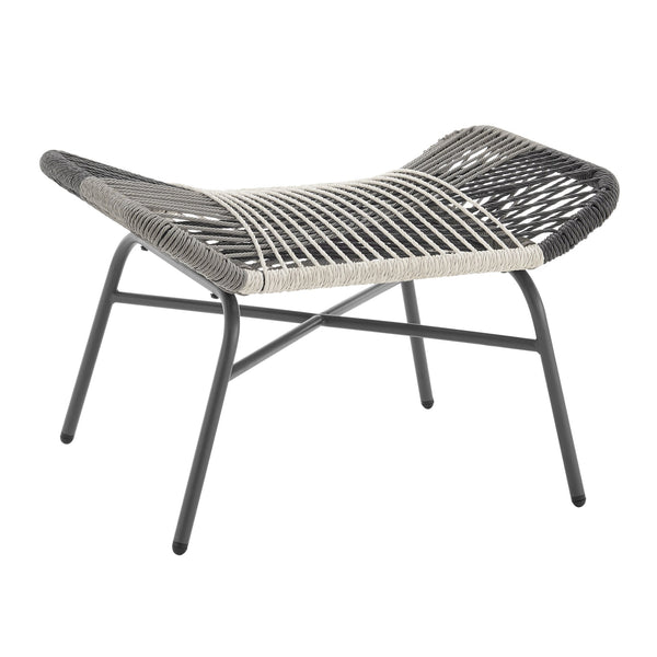 English Elm Ashland 5-Piece Outdoor Conversation Set with UV-Resistant Waterproof Fabric, Rustproof Steel Frame Grey B365P398241