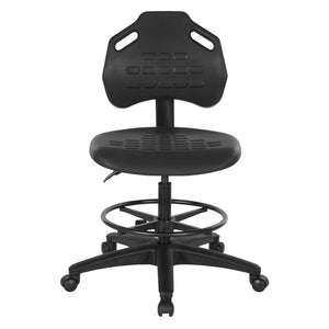 OSP Home Furnishings Vocation Ergonomic Drafting Chair with Lumbar Support and Adjustable Footrest for Lab Use KH81303MX