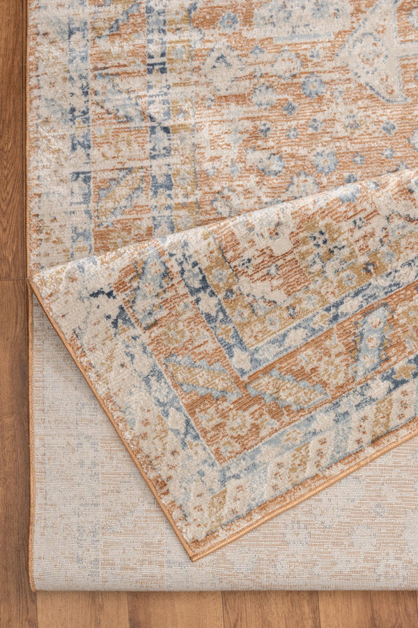 English Elm Noble Rust 2 Ft. X 3 Ft. Area Rug - Soft, Durable, Stain-Resistant Design For High-Traffic Spaces B186P181079