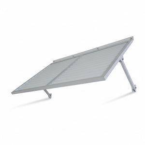 English Elm Haze Aluminum Exterior Awning White Powder Coat Finish for Entryways and Windows B2755P462227