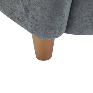 English Elm Christopher Knight Home® - Lucia Velvet Wingback Armchair with Pocket Spring Cushion, Mid-Century Birch Legs, Luxe Comfort Dawn Grey 31.5 L x 30.75 W x 30.5 H N776P205426K