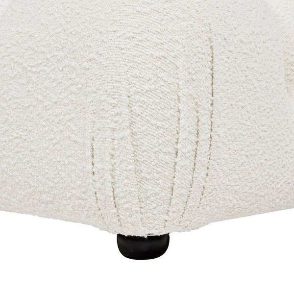 English Elm Jennifer Taylor Home - Marcel 36" Bubble Modular Cocktail Ottoman with Bouclé Upholstery, Low 15" Seat, Luxe Foam Support White B2719P238413
