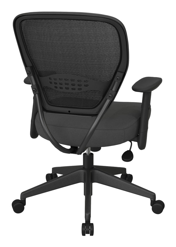 OSP Home Furnishings Professional Ergonomic Mesh Back Office Chair with Lumbar Support and Synchro Tilt Control Grey 55-7N17-226