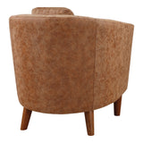 OSP Home Furnishings Aron Tub Chair Brown