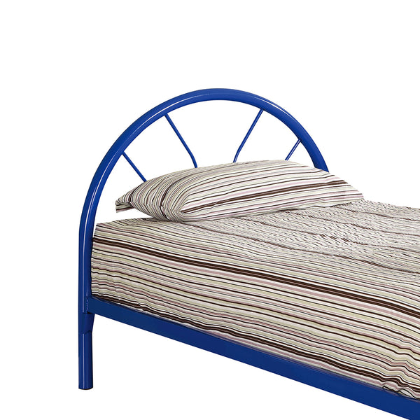 English Elm Kingston Twin Over Full Metal Bunk Bed with Sleek Tubular Frame, Dorm-Chic Design and Space-Saving Style Blue B062P340735