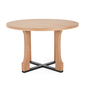 English Elm Christopher Knight Home® - 48" Round Dining Table - Timeless Farmhouse Charm For Cozy Spaces, Seats 4, Durable & Stylish Design N771P240936K