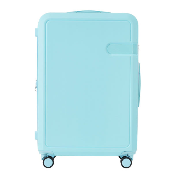 English Elm 4 Piece Hard Shell Abs Luggage Set with Spinner Wheels Tsa Lock and Packing Cubes Light Blue N732P197378N