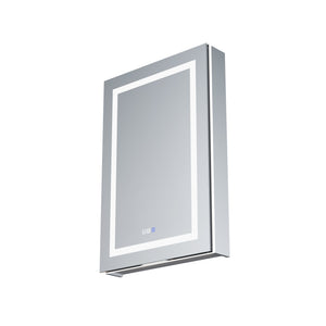 English Elm Smart Led Medicine Cabinet with Anti-fog Mirror Gfci Outlet Dimming Bathroom Storage W637P382875