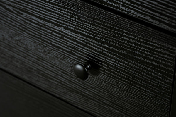 English Elm Modern 10-Drawer Dresser in Black — Sleek Waterproof Finish, Spacious Storage, Sturdy Engineered Board Elegance W1785P324404