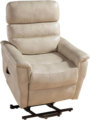 English Elm 1pc Power Lift Recliner Faux Leather Chaise Massager Lumbar Relief Modern Lounge B011P205580