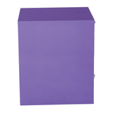 OSP Home Furnishings 22" Pencil, Box, File Cabinet Purple