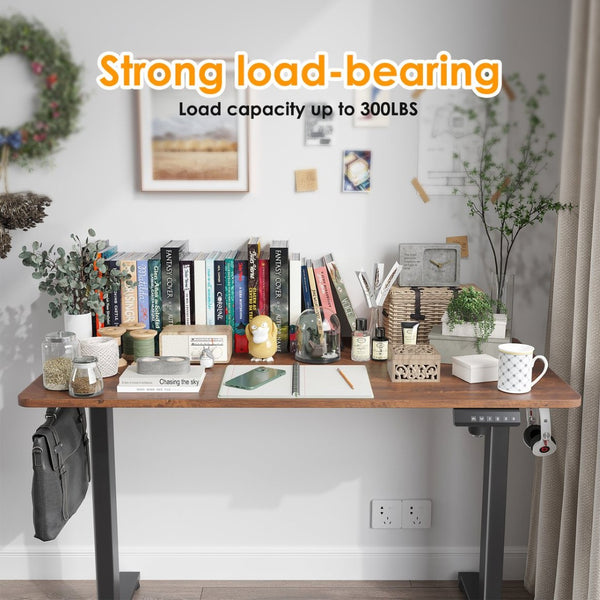 English Elm Stary Electric Height-Adjustable Standing Desk With Ergonomic Design & Memory Control For Home Office T3623P339394-GIGA