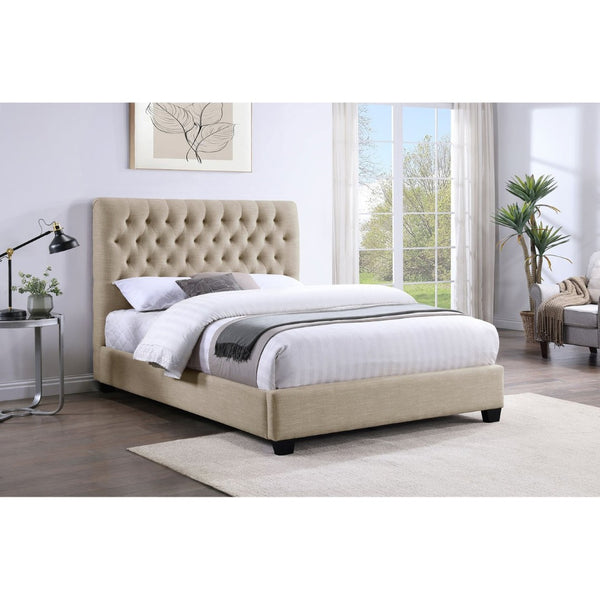 English Elm Saintes Tufted Upholstered Queen Bed – Timeless Elegance With Versatile Design For Cozy Bedrooms B062S01083-GIGA