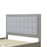 Christopher Knight Home® - Noble House - - Solid Wood Platform Upholstered Headboard Queen Bed