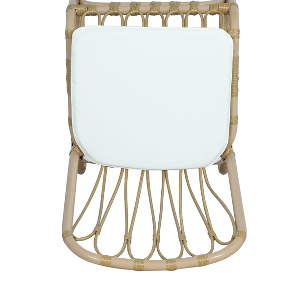 English Elm Christopher Knight Home® - Outdoor Hand-Woven PE Rattan Patio Dining Chairs Set of 2 with Iron Frame 400lb Capacity, No Assembly Required Natural,Yellow N762P236169N