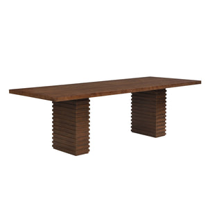 English Elm Christopher Knight Home® - 95Inches Walnut Dining Table - Modern Industrial Design For 6-10 Guests, Durable Wood Construction N771P346933T_N771P346934T