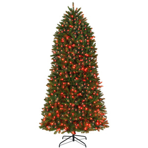 English Elm 9ft Prelit Bell Shaped Christmas Tree with 1004 Full Spectrum Leds and Music Sync T3971P412431
