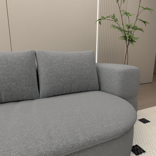 English Elm Folding Sofa Bed Twin Size Light Gray - 2-in-1 Convertible Futon Floor Mattress, High-Density Foam Comfort W1960P341382