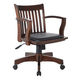 OSP Home Furnishings Deluxe Wood Banker's Chair Espresso Finish