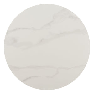 Zuo Modern Axis Bar Table - Elegant White Finish With Premium Faux Marble And Durable Powder Coated Steel Design White Faux Marble,Steel 110868-zuo-modern