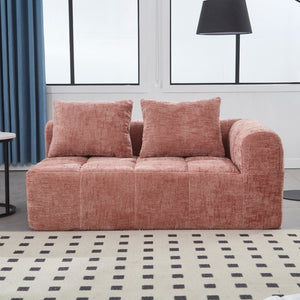 English Elm United Chenille Loveseat Sofa - Cozy Minimalist Modular Sleeper For Apartments & Living Rooms W1568P255138-GIGA