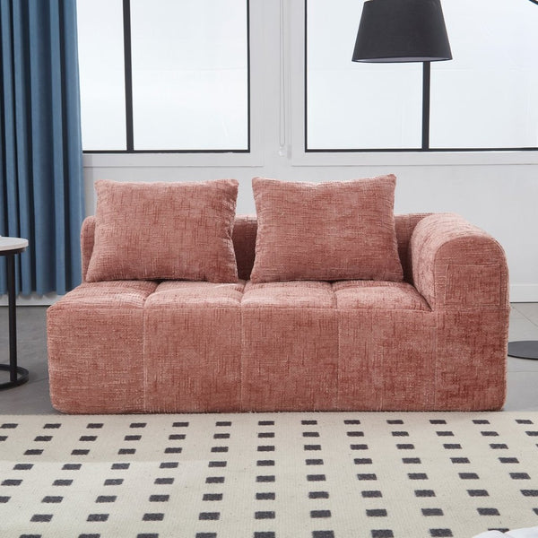 English Elm United Chenille Loveseat Sofa - Cozy Minimalist Modular Sleeper For Apartments & Living Rooms W1568P255138-GIGA