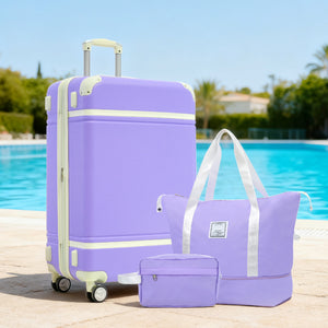 English Elm Hardshell Abs Luggage Set with Duffel Spinner Wheels Tsa Lock Expandable Travel N732P193485I