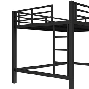 English Elm Queen Metal Loft Bed With Easy Climbing Ladder & Safety Guardrails – Perfect For Stylish Space-Saving! W1580S00341-GIGA