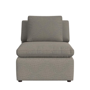 English Elm York Uptown Modular Armless Chair — Deep-Seat Comfort, Overstuffed Cushion & Extra Pillow, Ships Fast B2733P358851