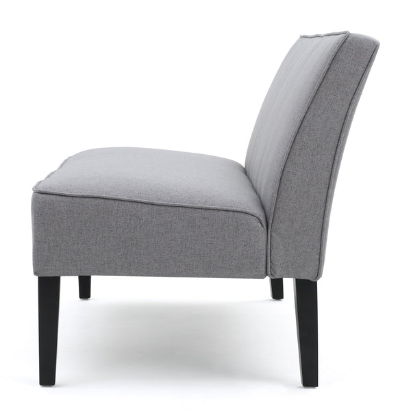 English Elm 50'' Linen Upholstered Loveseat Solid Wood Frame Modern Seating for Small Spaces N771P376540D