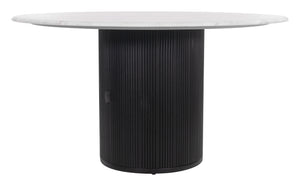 Izola Dining Table White & Black 110140 Zuo Modern