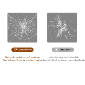 English Elm Wall LED lighting mirror 24x48in Silver – anti-fog IP44, 3-color dimmable touch switch, 5mm glass precision W2709P305307