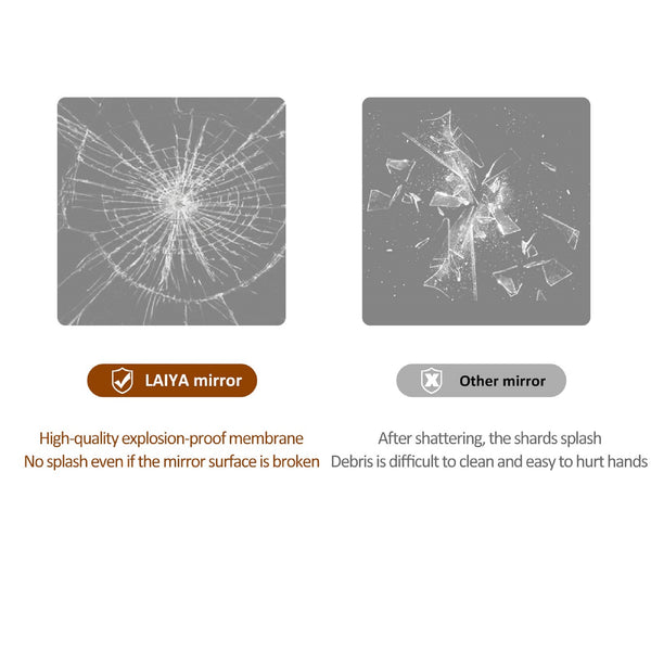 English Elm Wall LED lighting mirror 24x48in Silver – anti-fog IP44, 3-color dimmable touch switch, 5mm glass precision W2709P305307