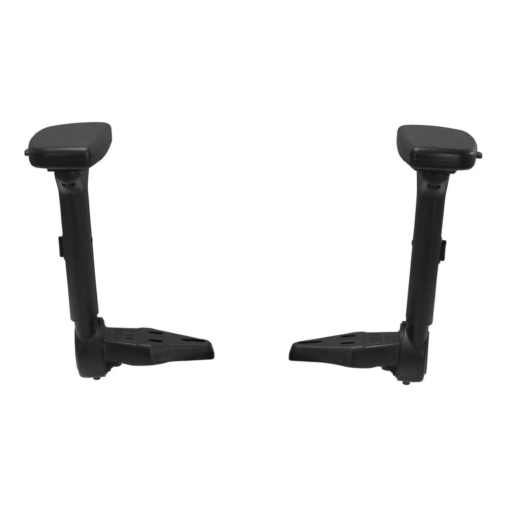 OSP Home Furnishings 4-way Adjustable Flip Armrests with Soft Pu Padding for Ergonomic Office Chair Support F3-3