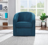 OSP Home Furnishings Danica Swivel Chair Azure