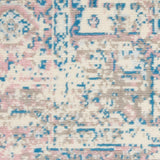 Nourison Grafix GRF14 Machine Made Power-loomed Ornamental Border Indoor Only Vintage Transitional Rug Ivory Pink, White and Pink 100% Polypropylene 99446481658