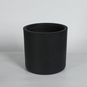 English Elm Round Concrete Style Planter Duo Handcrafted Magnesium Oxide Pots for Patio Garden W347P449315