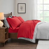 True North by Sleep Philosophy Micro Fleece Casual Sheet Set SHET20-740 Red