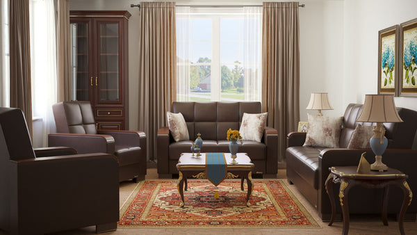 English Elm Primenest Zenaero Convertible Sofabed With Wood Trim & Storage - Stylish Comfort For Small Spaces B030P286542-GIGA