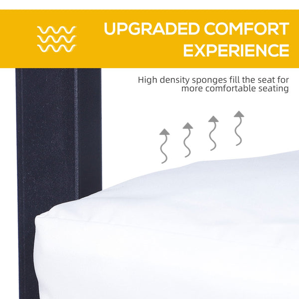 English Elm Outsunny 3-Piece Patio Bar Set With Cushions - Stylish Rattan Wicker Outdoor Bistro Furniture Set W2225P217539-GIGA