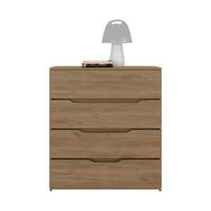 English Elm Natural Oak Four Drawer Dresser Minimalist Low Profile Bedroom Storage Piece B062P476874