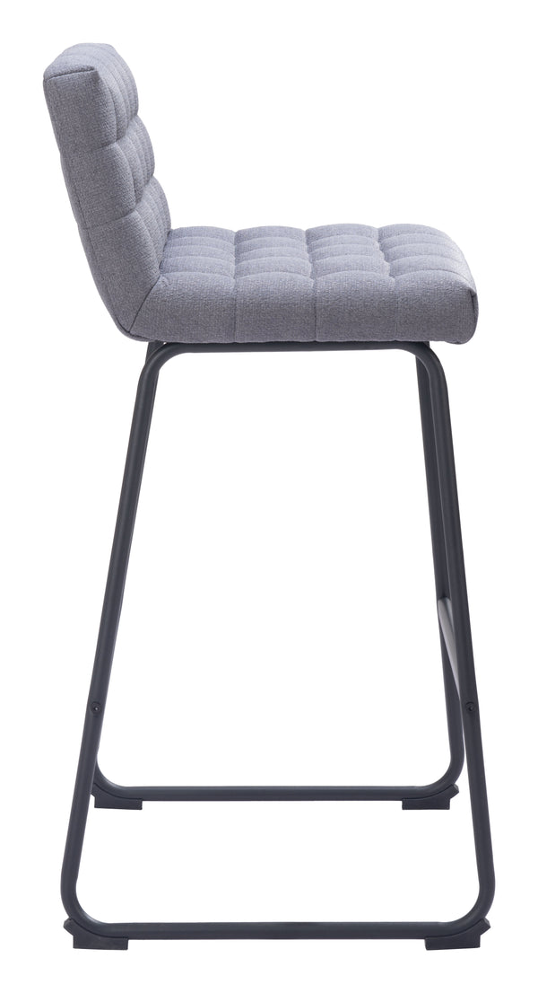 Pago Barstool - Set of 2 Gray 110072 Zuo Modern
