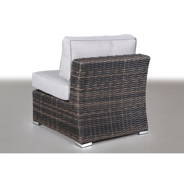 English Elm 7-Piece Rattan Sectional Seating Group with Cushions - Fully Assembled, Weatherproof HDPE Wicker, Reversible Design B120S00118