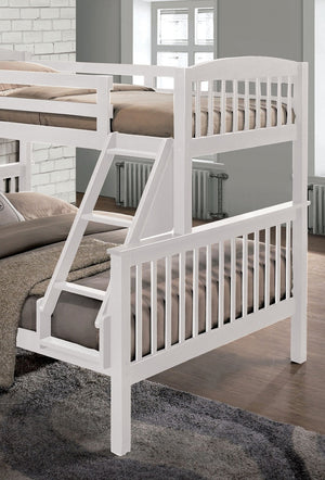 English Elm Transition Twin Bunk Bed With Slat Support & Angled Ladder - Stylish Space-Saver For Kids! B2741S00275-GIGA