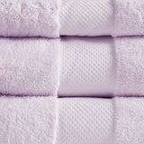 Madison Park Signature Turkish Transitional Cotton 6 Piece Bath Towel Set MPS73-475 Lavender