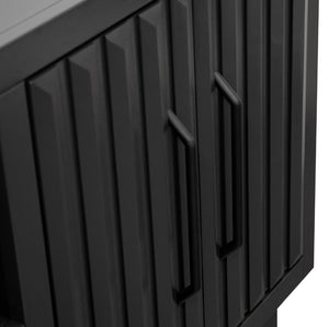 English Elm Radiance 94-Inch Black Fireplace Tv Stand For 100-Inch Tvs - Modern Design With Electric Heat! B108P345212-GIGA