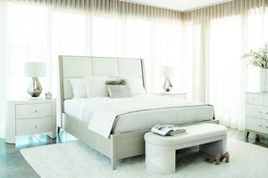 Bernhardt Bernhardt Axiom Oval Nightstand Modern Sculptural Bedside Table With Curved Front, Acrylic Hardware, 36"W X 21"D X 30"H 381213