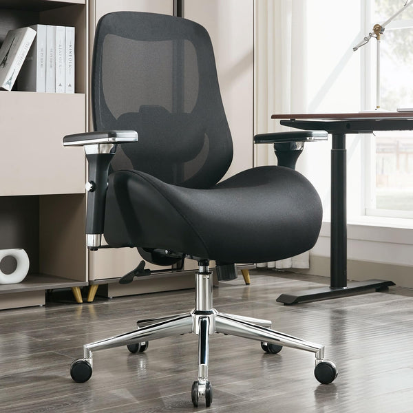 English Elm Big Tall Ergonomic Mesh Office Chair with 4d Armrests and Lumbar Support 750 Lb W1521P478259