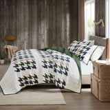 Woolrich Hudson Lodge/Cabin Oversized Cotton Quilt Mini Set WR13-3474 Green