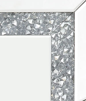 English Elm Noralie Hollywood Glam Wall Mirror with Faux Diamond Frame and Built in Light B2726P448750
